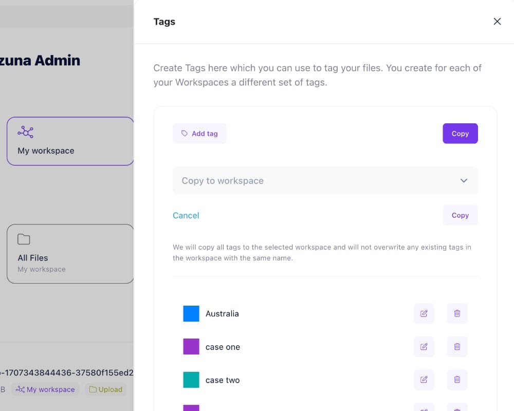 Copy tags and one more thing