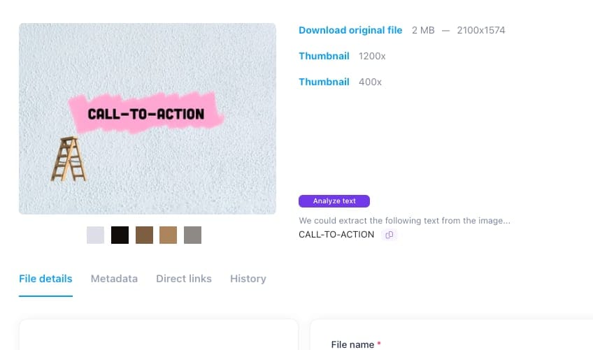 New: Image-to-text (Extract text from image)