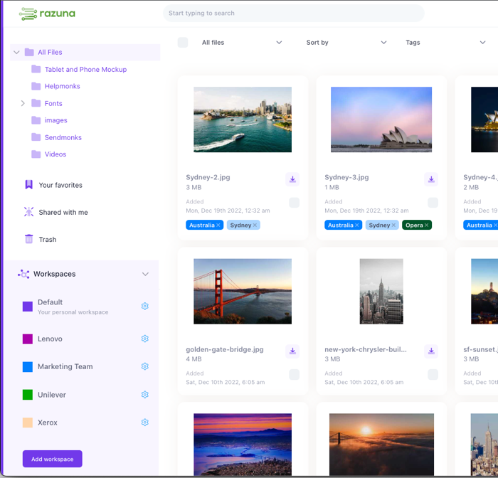 Workspace design change and bug fixes