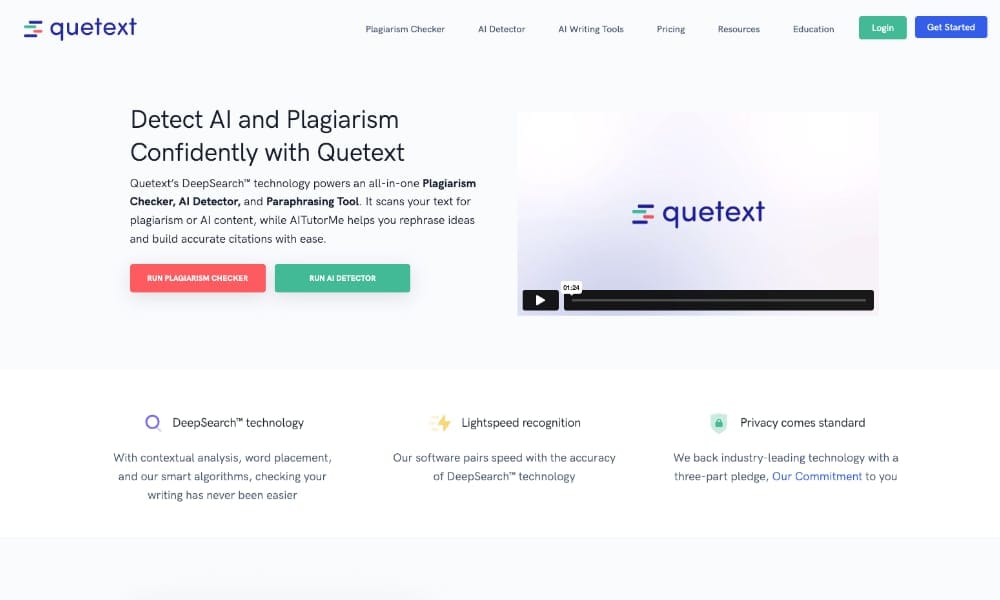 Razuna - Quetext is an advanced AI-powered plagiarism detection tool that helps users identify duplicate content across the web
