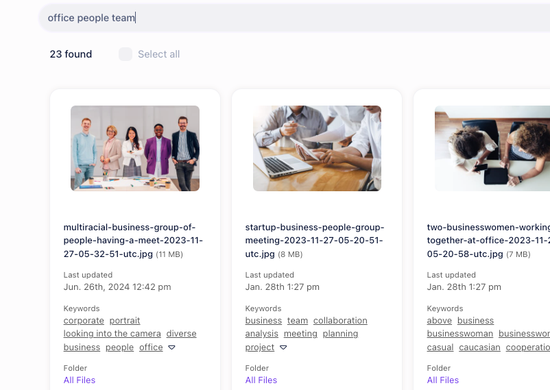 New in Razuna: Semantic search