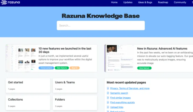 Razuna - knowledge base for your digital assets