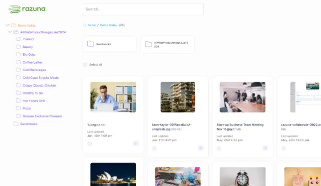 Razuna - shareable folders
