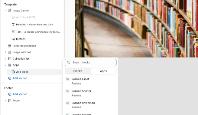 Razuna Shopify DAM app for using approved assets in Shopify