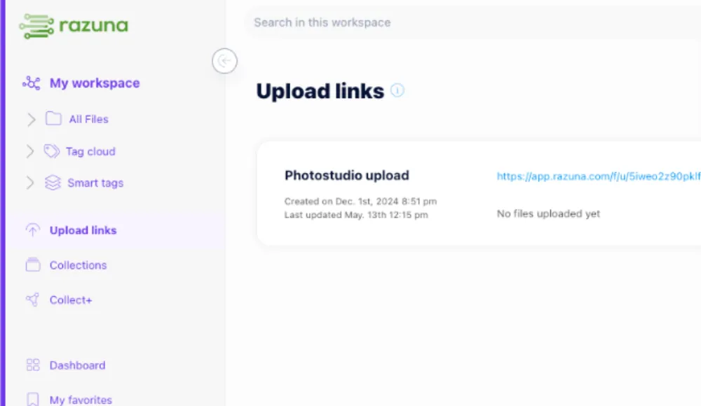 How Upload Links Work in Razuna