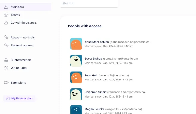 Razuna - branded workspaces for your digital asset management system