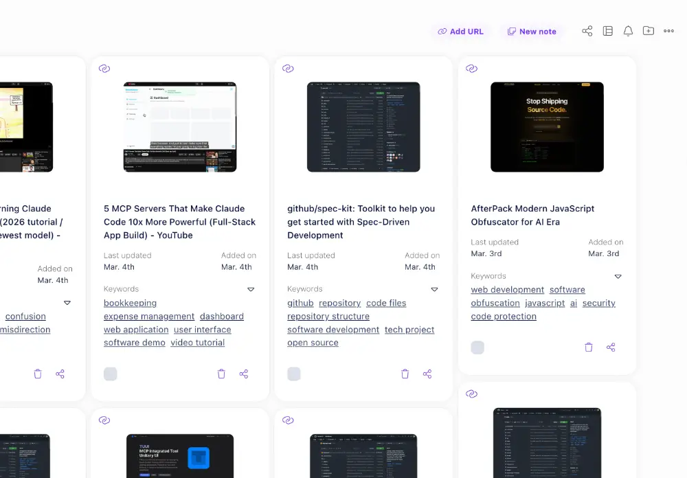 Enhanced Collect+, Notes & updated browser extension