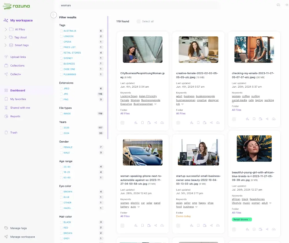 New in Razuna: Semantic search