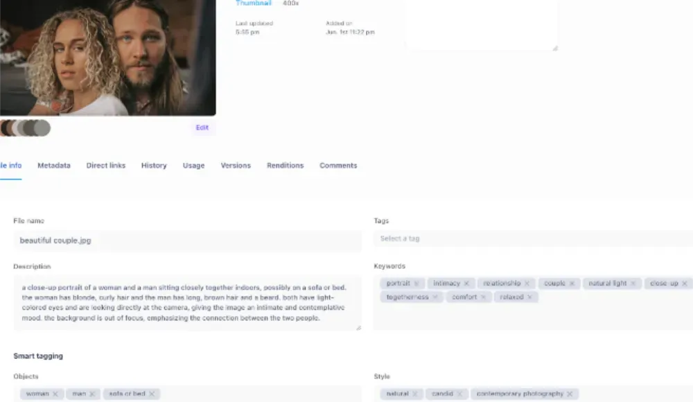 Edit metadata in Razuna with AI