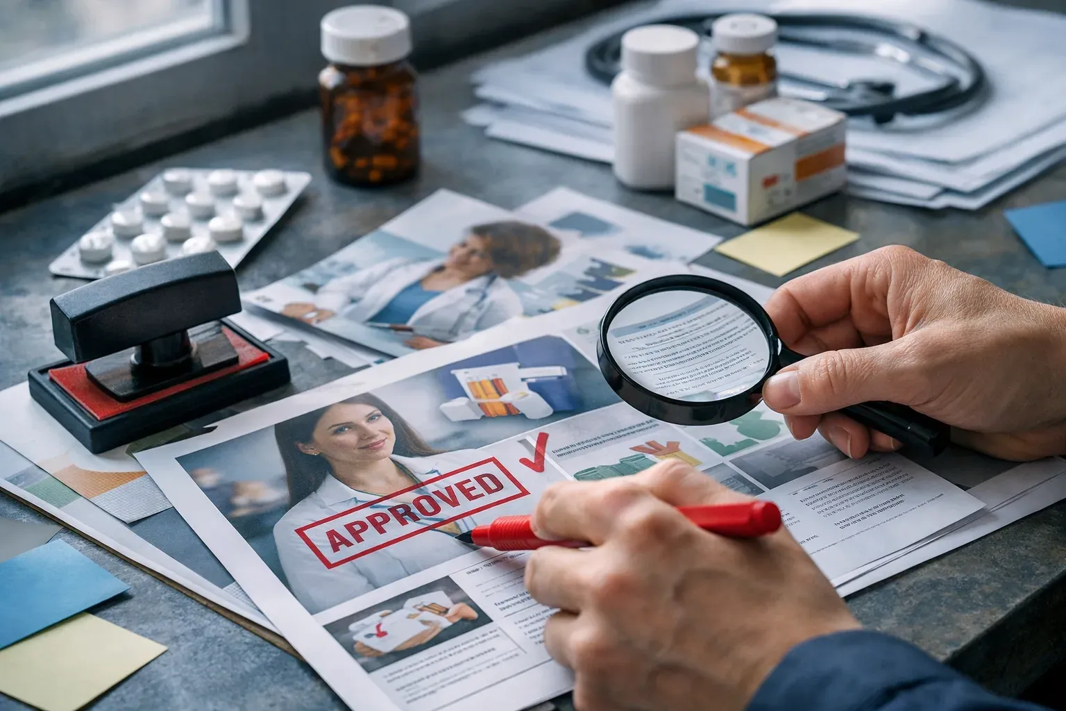 Editorial photograph illustrating 13 brand compliance software platforms to evaluate 1. Veeva Vault PromoMats