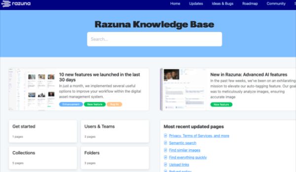 Razuna - knowledge base for your digital assets