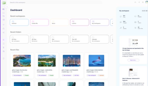 Razuna - fast file transfer
